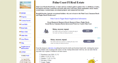 Desktop Screenshot of palmcoastfloridarealestate.nefla.com