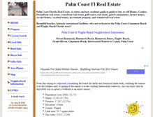 Tablet Screenshot of palmcoastfloridarealestate.nefla.com