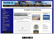 Tablet Screenshot of norfolkrealestate.nefla.com